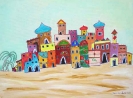 arabische Stadt in der Wüste